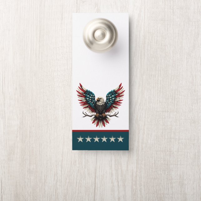 Colgador Para Puertas Águila calva norteamericana/estadounidense patriót (En pomo)