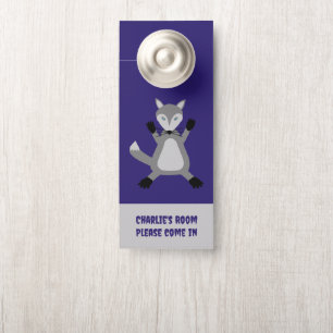 Colgador Para Puertas Alarmante Personalizado de Lobo de Halloween