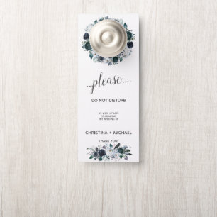 Colgador Para Puertas Algo azul Boda Invitado No Molestar