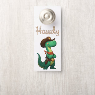 Colgador Para Puertas Alguacil/vaquero de dinosaurio