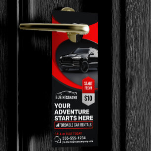 Colgador Para Puertas Alquiler de Coche Rojo Moderno Asequible Alquiler