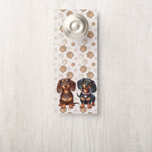 Colgador Para Puertas Amigos de Cute Dachshund