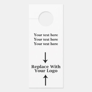 Colgador Para Puertas Añada su logotipo hacen sus los propios