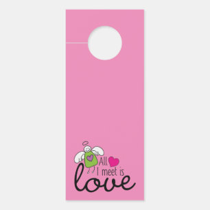 Colgador Para Puertas Ángel Divertido - Todo Lo Que Conozco Es Amor 1
