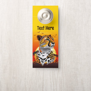 Colgador Para Puertas Animales salvajes de la costa africana Cheetah