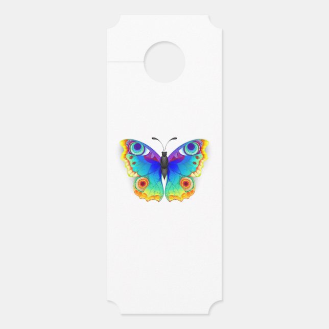 Colgador Para Puertas Arcoiris mariposa Peacock Eye (Anverso)