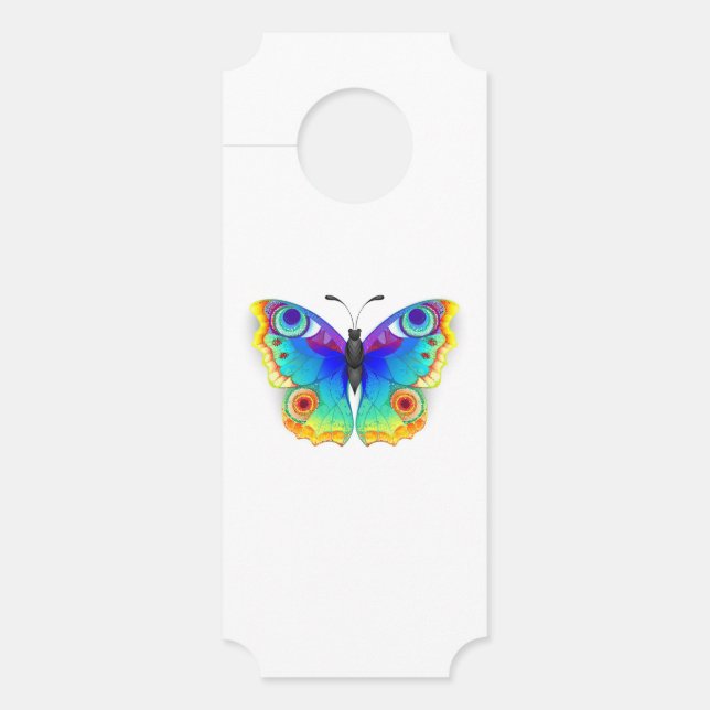 Colgador Para Puertas Arcoiris mariposa Peacock Eye (Anverso)