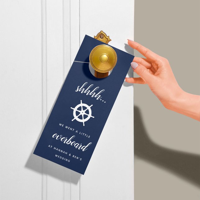 Colgador Para Puertas Armada Náutica | Bienvenida/No molestar al Boda (Subido por el creador)