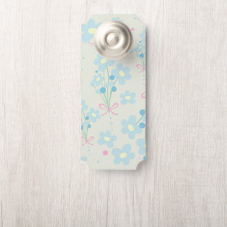 Colgador Para Puertas Armonía azul y rosa suave