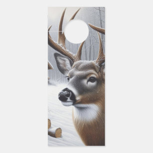 Colgador Para Puertas Arte de venado/buck de invierno
