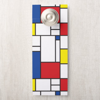 Colgador Para Puertas Arte Moderno De Stijl Geométrico Minimalista Mondr