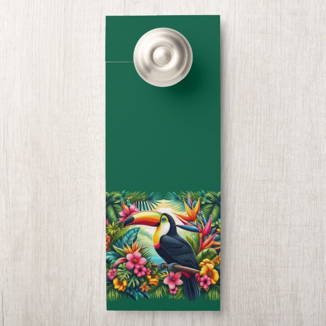 Colgador Para Puertas Ave Tropical/Selva Turca (En pomo)