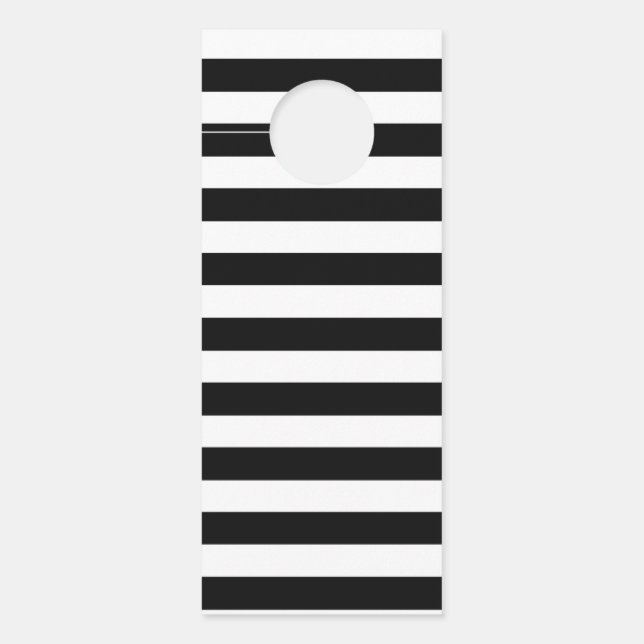 Colgador Para Puertas Banda negra y blanca (Anverso)