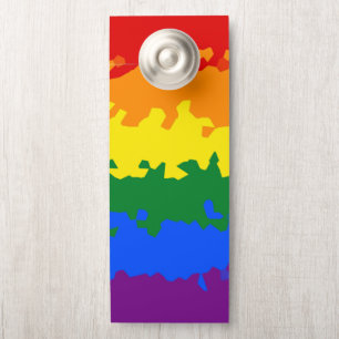 Colgador Para Puertas Bandera abstracta del Orgullo Gay   
