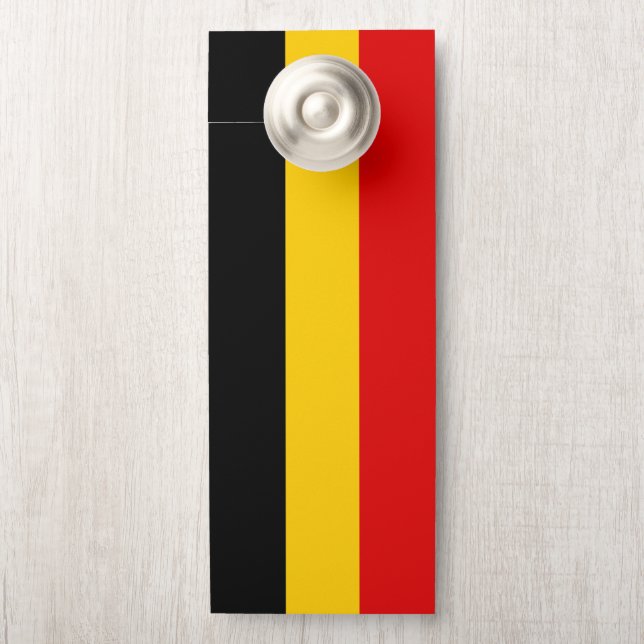 Colgador Para Puertas Bandera de Bélgica (En pomo)