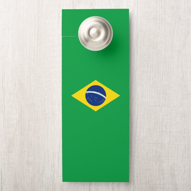 Colgador Para Puertas Bandera de Brasil (En pomo)