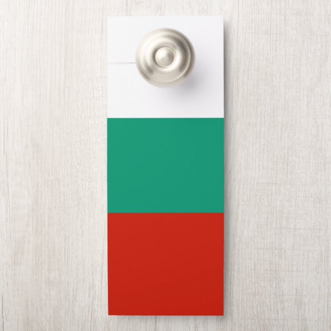 Colgador Para Puertas Bandera de Bulgaria (En pomo)