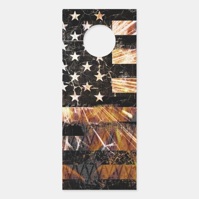 Colgador Para Puertas Bandera de construcción industrial enciende (Anverso)