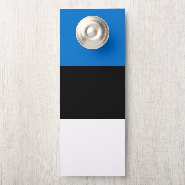 Colgador Para Puertas Bandera de Estonia (En pomo)