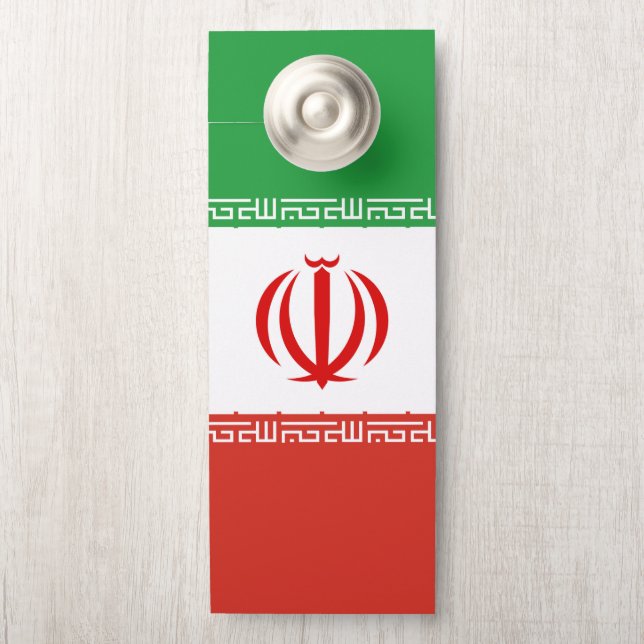 Colgador Para Puertas Bandera de Irán (En pomo)