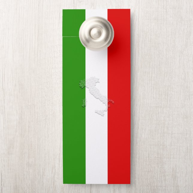 Colgador Para Puertas Bandera de Italia (En pomo)