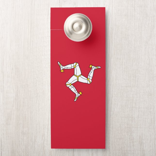 Colgador Para Puertas Bandera de la Isla de Man (En pomo)