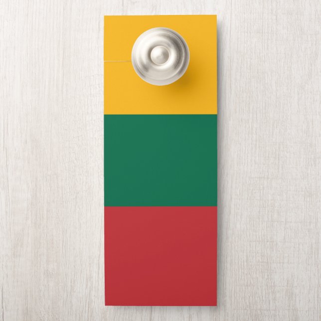 Colgador Para Puertas Bandera de Lituania (En pomo)