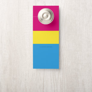 Colgador Para Puertas bandera de orgullo pansexual SlipperyJoe rosa ámba
