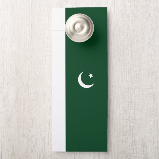 Colgador Para Puertas Bandera de Pakistán (En pomo)