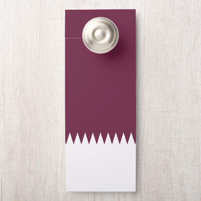 Colgador Para Puertas Bandera de Qatar (En pomo)