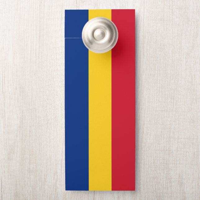 Colgador Para Puertas Bandera de Rumania (En pomo)