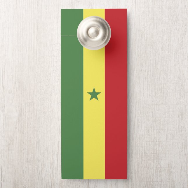 Colgador Para Puertas Bandera de Senegal (En pomo)