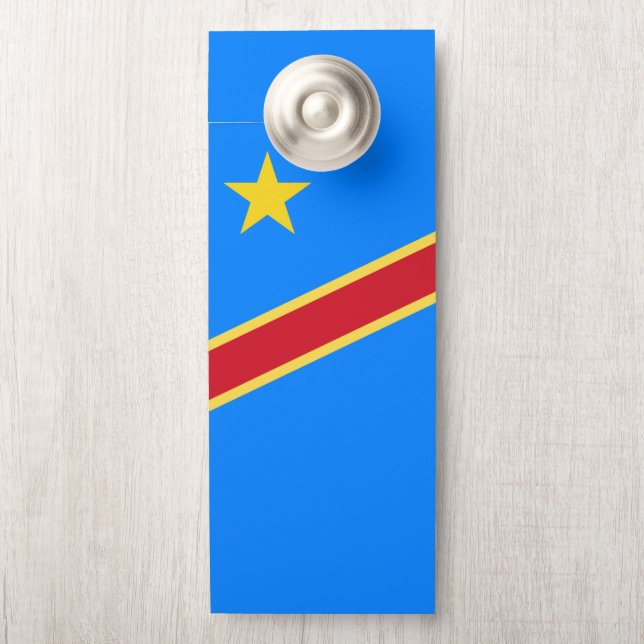 Colgador Para Puertas Bandera del Congo (En pomo)