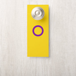 Colgador Para Puertas Bandera del orgullo intersexual de SlipperyJoe's f