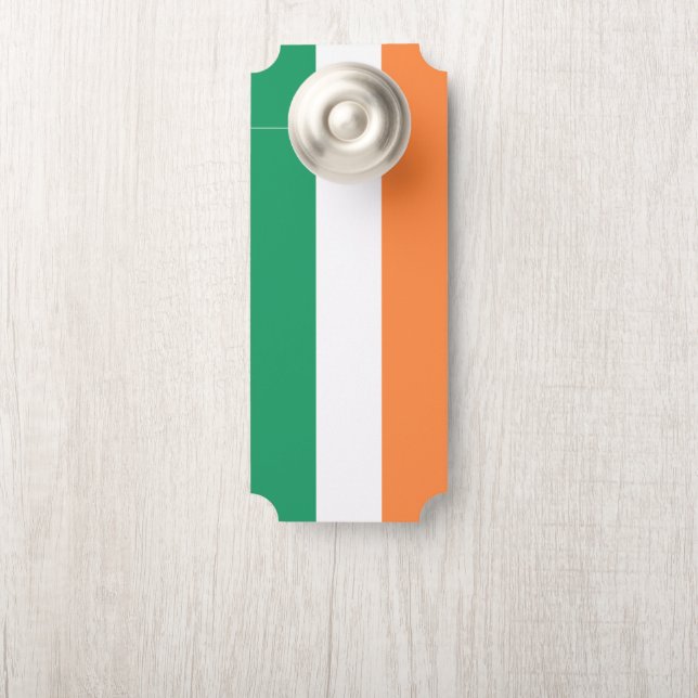 Colgador Para Puertas Bandera Nacional de Irlanda, Estandarte irlandés,  (En pomo)