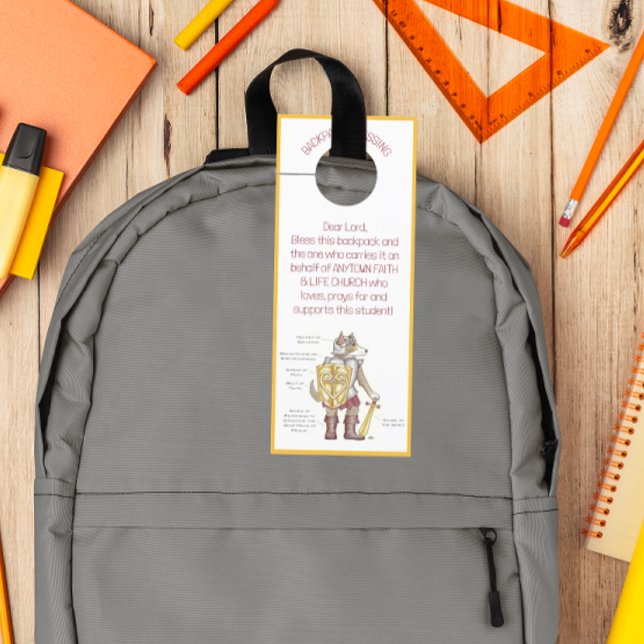 Colgador Para Puertas Bendición de las mochilas Armor de Dios (Subido por el creador)