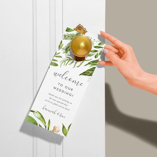 Colgador Para Puertas Bienvenida/No molestar a Boda de Wild Meadow (Subido por el creador)
