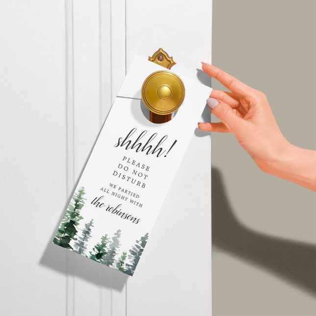 Colgador Para Puertas Bienvenida/No molestar al Boda de Madera Grove (Subido por el creador)