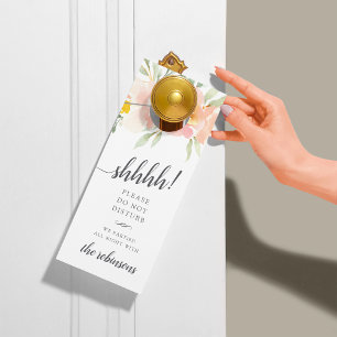 Colgador Para Puertas Bienvenido/No molestar al Boda floral Airy