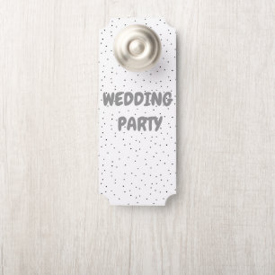 Colgador Para Puertas Billete de la puerta de la fiesta de la boda
