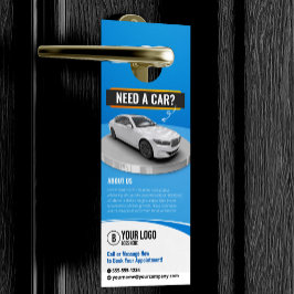 Colgador Para Puertas Blue Modern Luxury Car Rental Automóvil