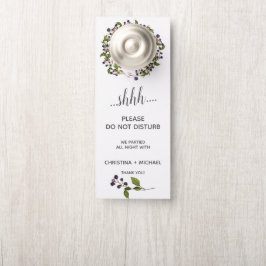 Colgador Para Puertas Blueberry | Boda Invitado No Molestar