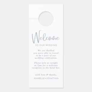 Colgador Para Puertas Boda azul turbio minimalista no molestar
