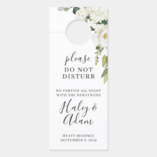 Colgador Para Puertas Boda blanco Floral Guest Hotel Hanger
