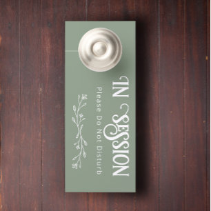 Colgador Para Puertas Boda de texto personalizado en sesión moderna hoja