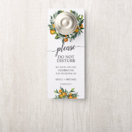 Colgador Para Puertas Boda Vibrante De La Tangerina No Molestias