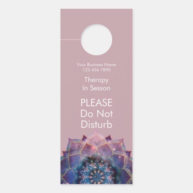 Colgador Para Puertas Boho Nebula Mandala, místico (Anverso)