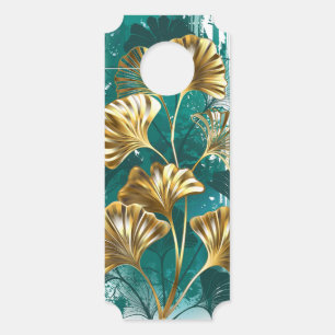 Colgador Para Puertas Branch with Golden Leaves Ginko Biloba