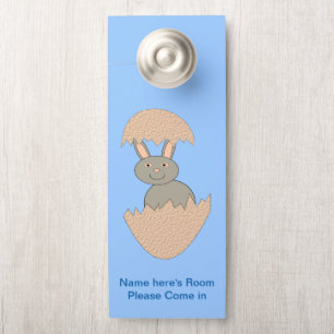Colgador Para Puertas Bunny Hatching de Egg Weird Personalizado
