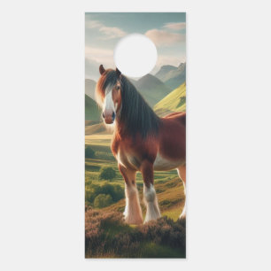 Colgador Para Puertas Caballo Clydesdale de Escocia
